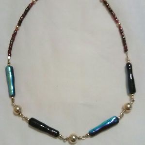 Garnet gemstone necklace